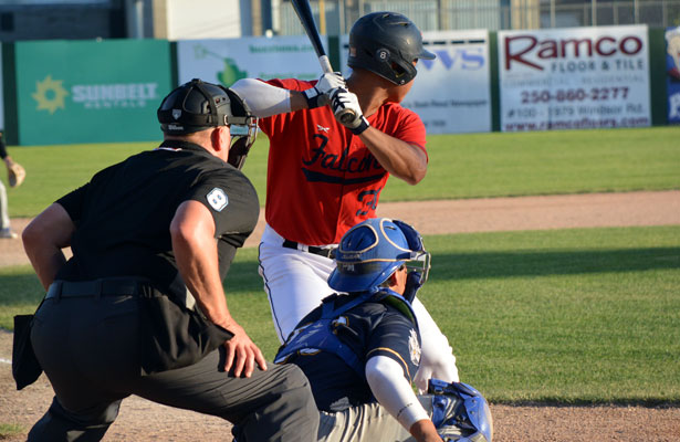 Falcons win baseball home opener